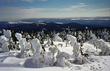 Winterpanorama van de Wurmberg (971 m)